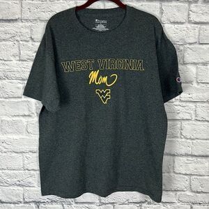 Champion West Virginia Mom Gray T-shirt Size Large